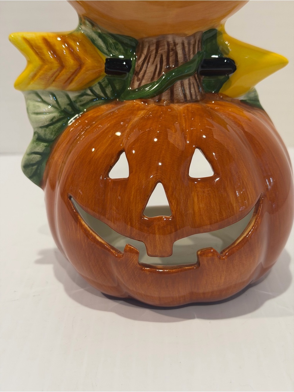 Halloween Sakura Earthenware Votive Holder DEBBIE MUMM Vtg 1998 Ceramic - Picture 3 of 9